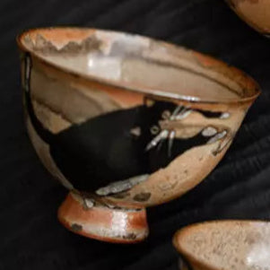 Vintage Cat Teacup 60ML-Flowing Water Cat