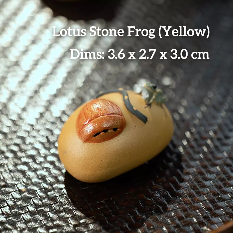 Zisha Water-Spraying Tea Pet-Orange Frog