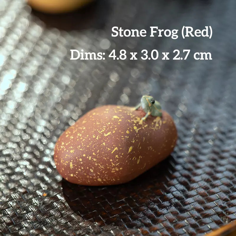 Zisha Water-Spraying Tea Pet-Orange Frog