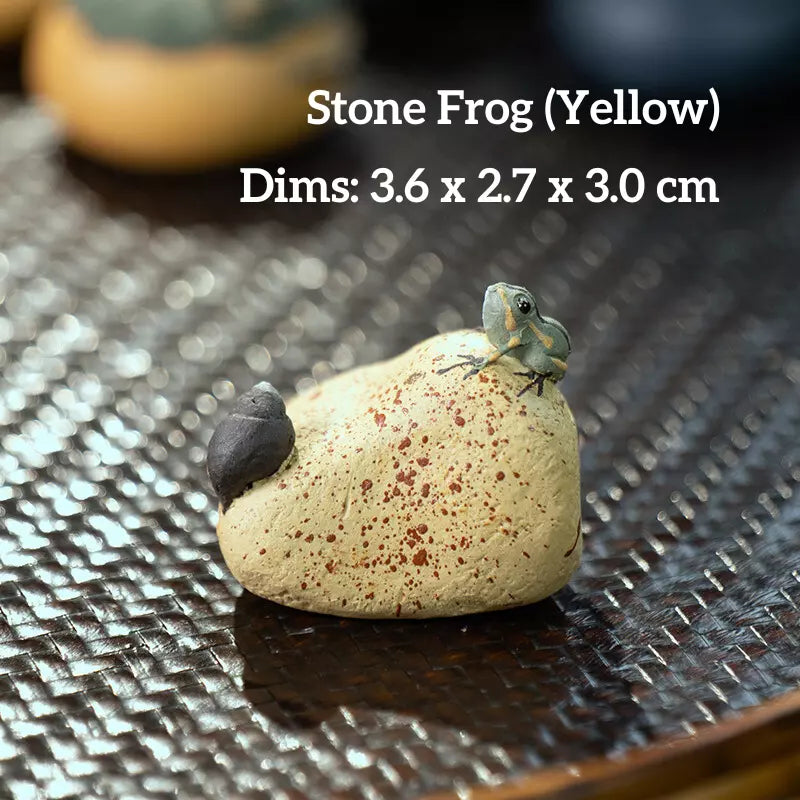 Zisha Water-Spraying Tea Pet-Orange Frog