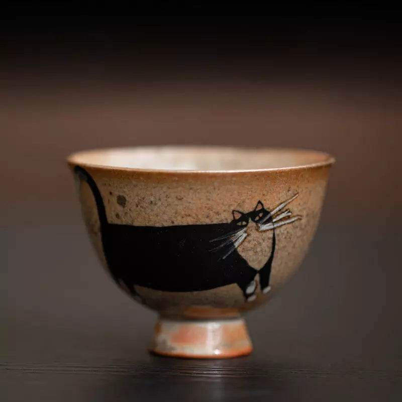 Vintage Cat Teacup 60ML-Flowing Water Cat